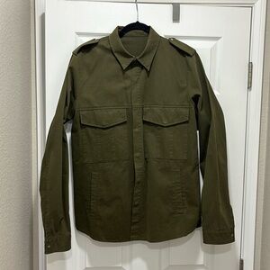 Olive green over shirt
